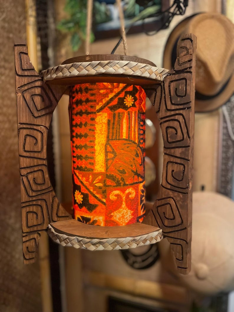 Custom Tiki Lamp: Handcrafted Tropical Island Decor - Etsy