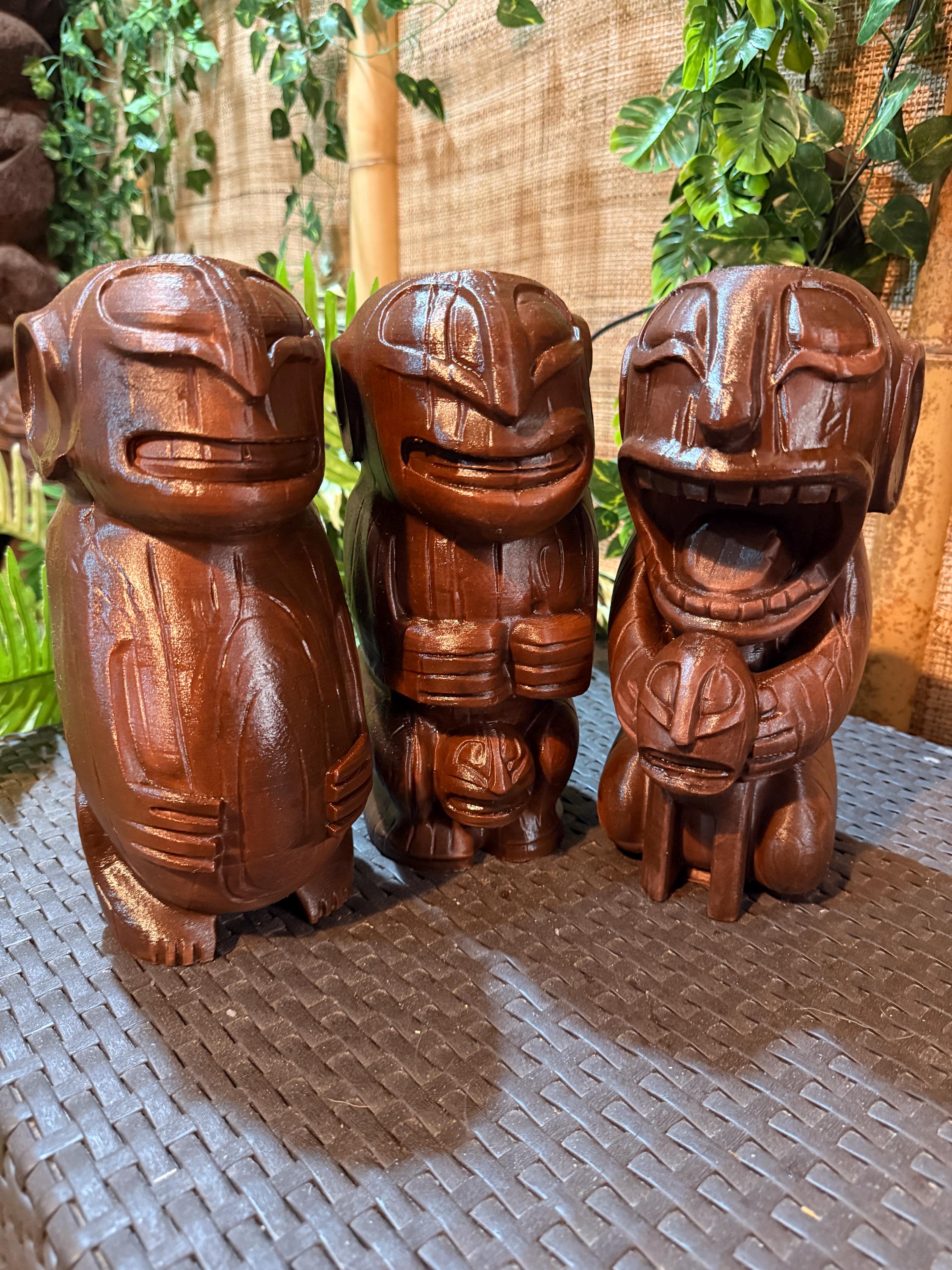 絵 アート プリントTiki ティキ 赤 モダン Red Tiki Limited Edition Print – Totaea
