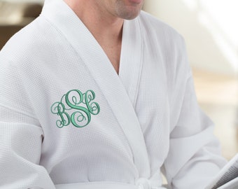 Personalized Waffle Cotton Robe, 100% Cotton Bathrobe, Perfect Gift For Couples, Bridesmaid Gifts, Gifts for Mother, Personalized Gifts