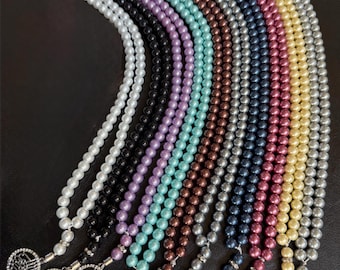 Handmade Pearl Tasbih: Islamic Prayer Beads with Bismillah Charm