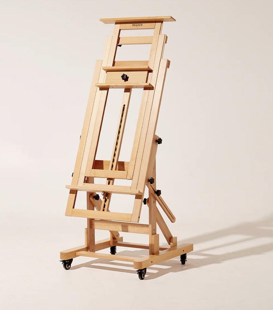 Vintage-Inspired Heavy-Duty Beechwood Artist Easel