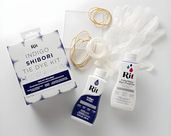 Japanese Tie Dye DIY Kit – Shibori Guide - Indigo Dyeing Kit for Unique Patterns