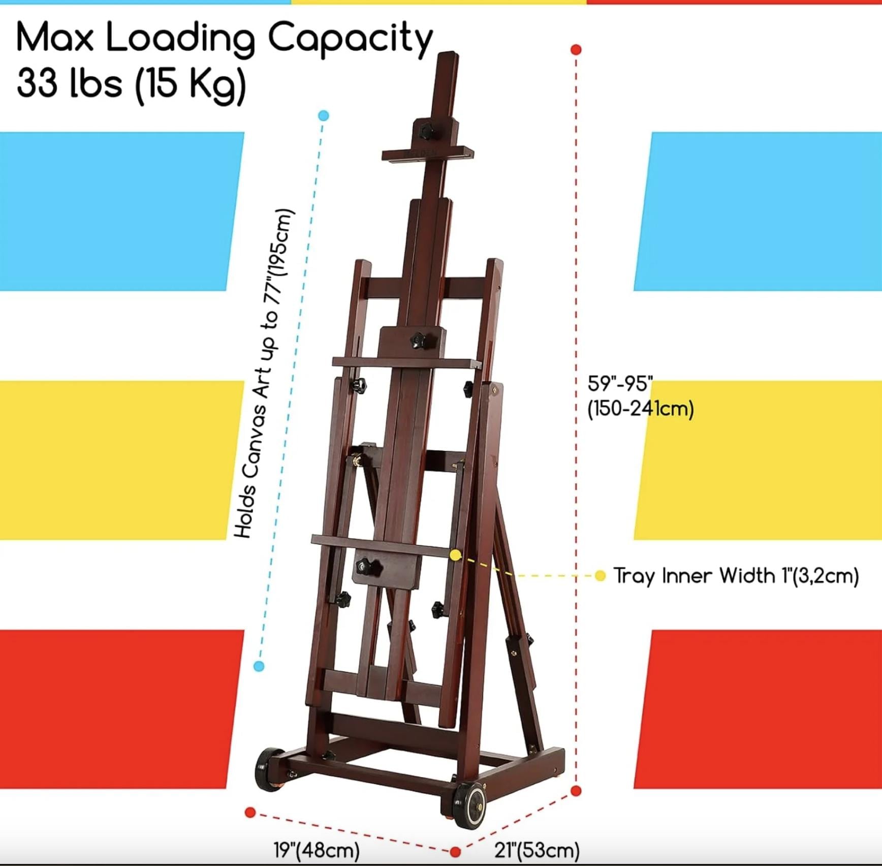 Extra Large Adjustable Artist Easel Stand - Etsy
