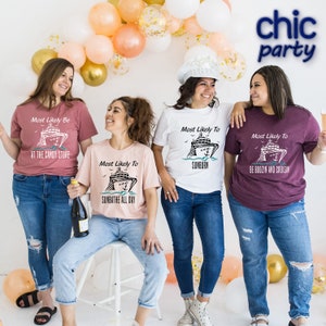 Custom Cruise Shirt, Cruise Ship Group Vacation Shirt, Most Likely To Family Cruise Matching Group Tee, Cruise Squad Matching Shirt, Cruise