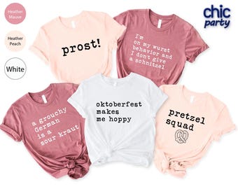 Oktoberfest Tysk Öl T-shirt: Rolig Drickande Team T-shirt