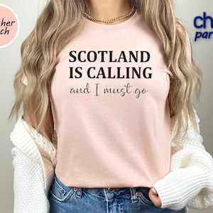Scotland Trip Shirt: Scotland Is Calling, Edinburgh Glasgow Vacation