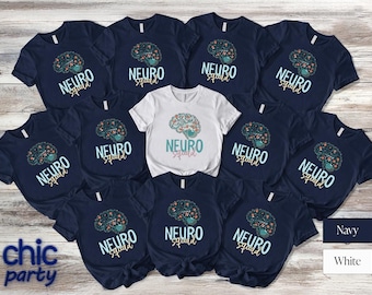 Camiseta de Neuro Squad, camiseta de enfermera de neurología, regalo para la salud cerebral