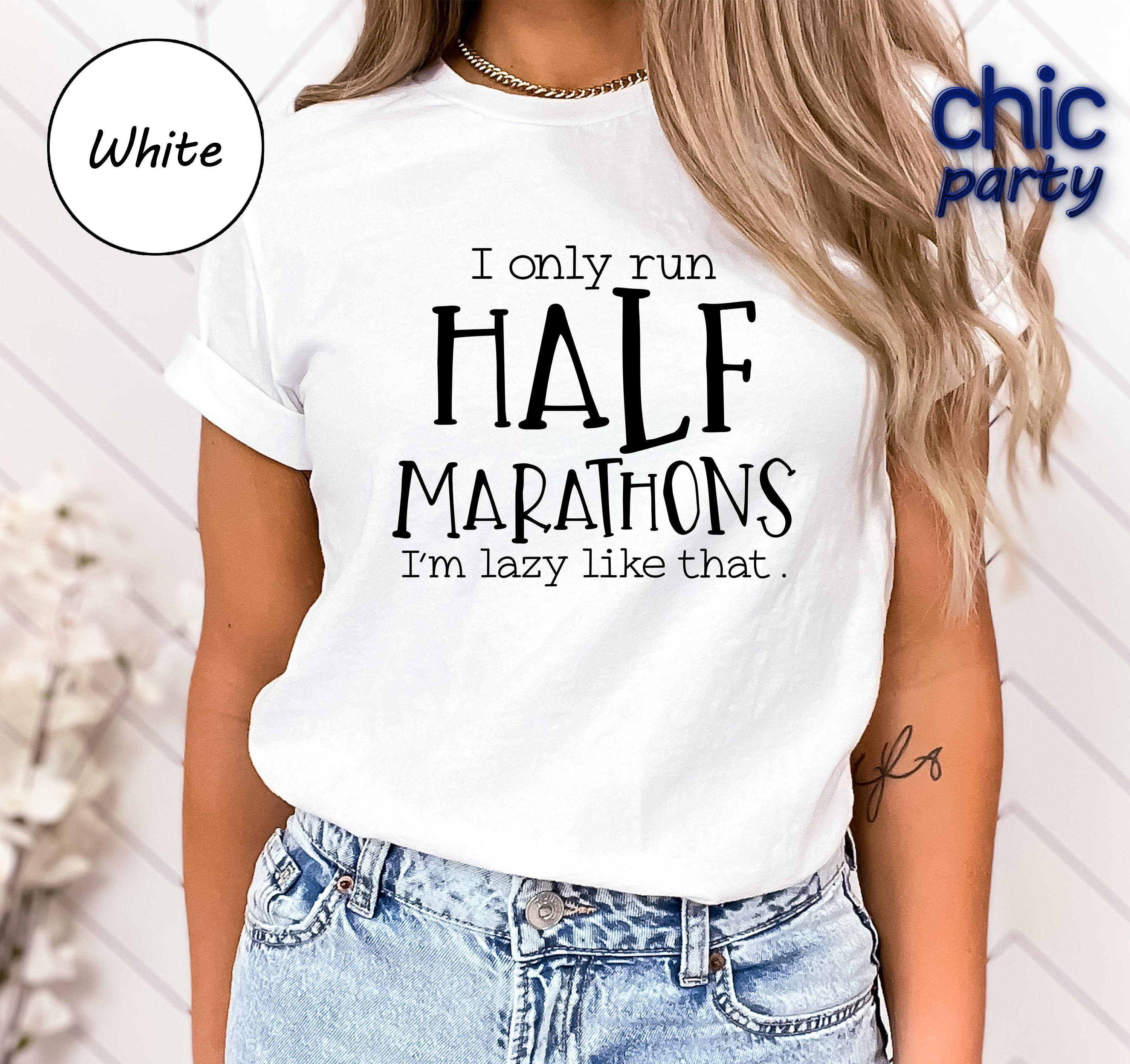 Funny Running Saying Shirt, Half Marathons Tee, I Only Run Half