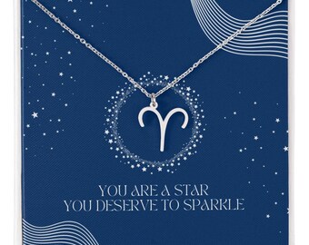 Silver Zodiac Sparkle Necklace