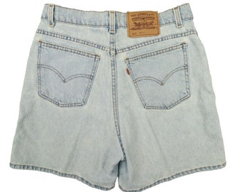 Vintage 1996 Levi's Orange Tab Light Wash Jean Shorts 36920 Regular Fit Size 12