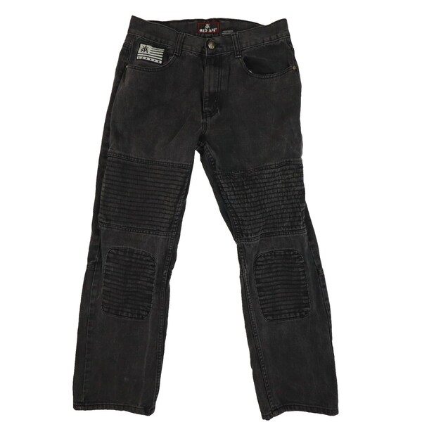 Vintage RED APE Men Jeans Black Dark Wash Ribbed Skate size 34 Goth Punk Y2K