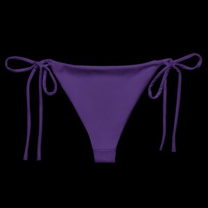 Indigo String Bikini Bottom Soft Stretchy Double Layered Size Adjustable Tieable Strings High Quality Premium Material Unique UPF Protection