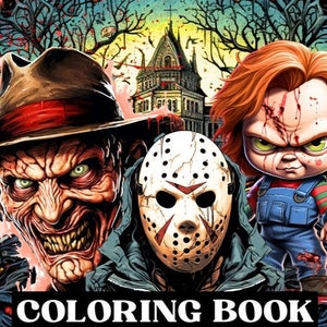 Horrorphile: A Chilling Coloring Book for Horror Fans (50 Pages) - Etsy