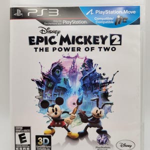 Epic Mickey 2: The Power of Two for PS3 - Complete Set with Case, Disc & Manual - Family-Friendly Adventure Game FAST SHIPPING!