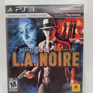 L.A. Noire for PS3 - Complete Set with Case, Disc & Manual - Vintage Detective Game! FAST SHIPPING!