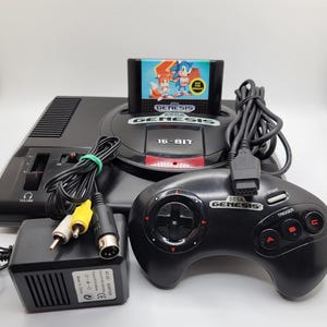 Sega Genesis Model 1 met Sonic 2 1-controller en alle aansluitingen | Volledig gerestaureerd en getest | Snelle verzending | NTSC | Sonic de egel | 16 bit:
