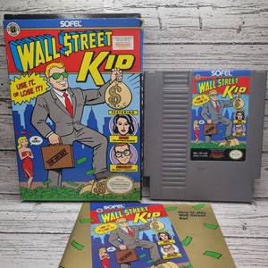 Nintendo NES Wall Street Kid Complete CIB Authentic, Cleaned and Tested Excellent Shape