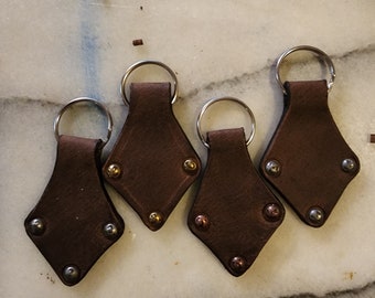 Key ring, leather, studded, studded leather