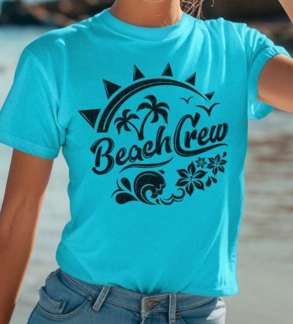 Beach Crew Shirt, Summer Vibes Tee, Casual Beachwear, Summer Vacation, Matching Beach, Family Beach Trip, Friend Beach Trip, Beach 2025 Tee