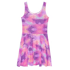 Pink Galaxy | Skater Dress
