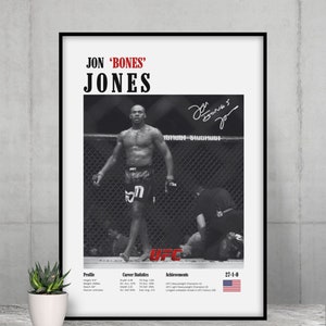 Jon Jones, Poster, UFC Poster, Poster Ideas, Fighter Poster, Athlete Motivation, Wall Decor