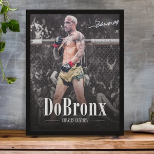 Charles Oliveira, Poster, UFC Poster, Poster Ideas, Fighter Poster, Athlete Motivation, Wall Decor