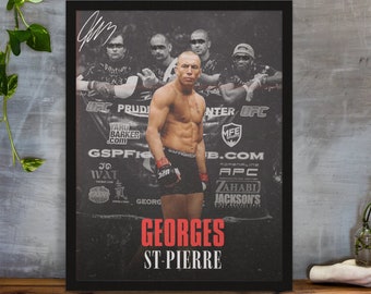 Georges St-Pierre Poster, UFC Poster, Poster Ideas, GSP Poster, Fighter Poster, Athlete Motivation, Wall Decor