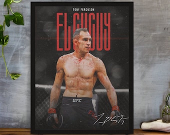 Tony Ferguson, Poster, UFC Poster, Poster Ideas, Fighter Poster, Athlete Motivation, Wall Decor