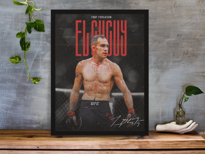 Tony Ferguson, Poster, UFC Poster, Poster Ideas, Fighter Poster, Athlete Motivation, Wall Decor