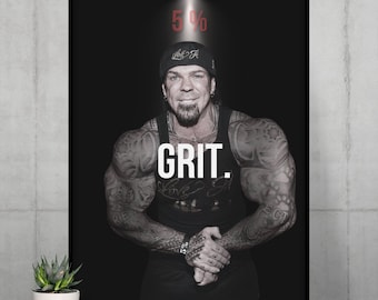 Poster Rich Piana, Poster di bodybuilding, Poster sportivo, Poster motivazionale, Arredamento palestra, Poster fitness, Arte delle caverne dell'uomo, Regalo per lui