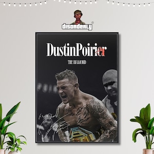 Póster de Dustin The Diamond Poirier, póster de UFC, póster de MMA, motivación de luchador, decoración de pared de dormitorio, decoración de pared, arte de pared