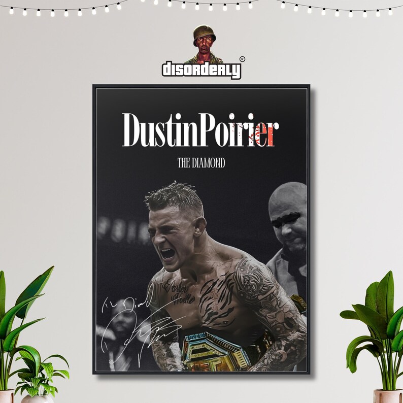 Dustin the Diamond Poirier Poster, UFC Poster, MMA Poster, Fighter