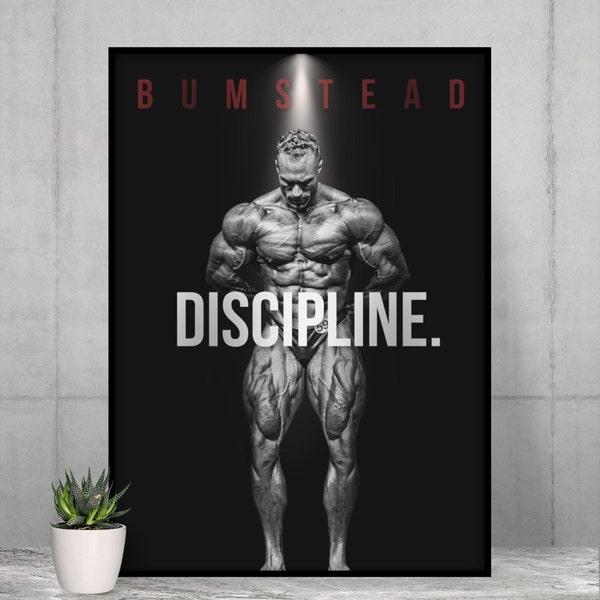 Chris Bumstead Poster, Bodybuilding Poster, Sports Poster, Motivational Poster, Gym Decor, Fitness Poster, Man Cave Art, Gift For Him