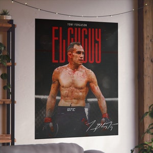 Tony Ferguson, Poster, UFC Poster, Poster Ideas, Fighter Poster, Athlete Motivation, Wall Decor zdjęcie 2