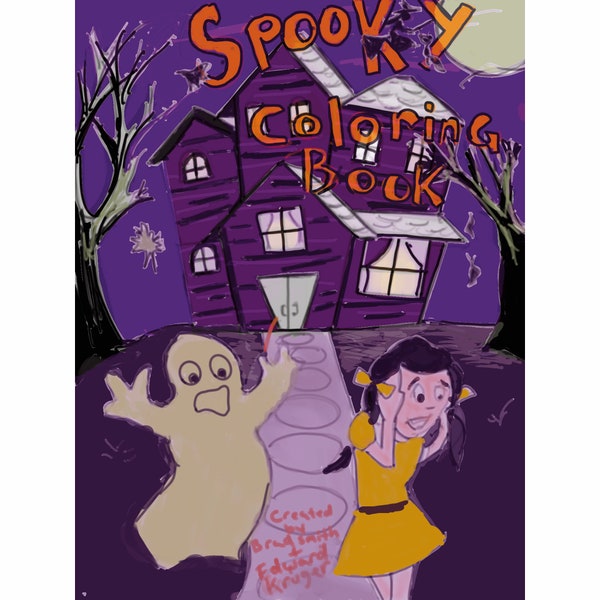 Spooky coloring book