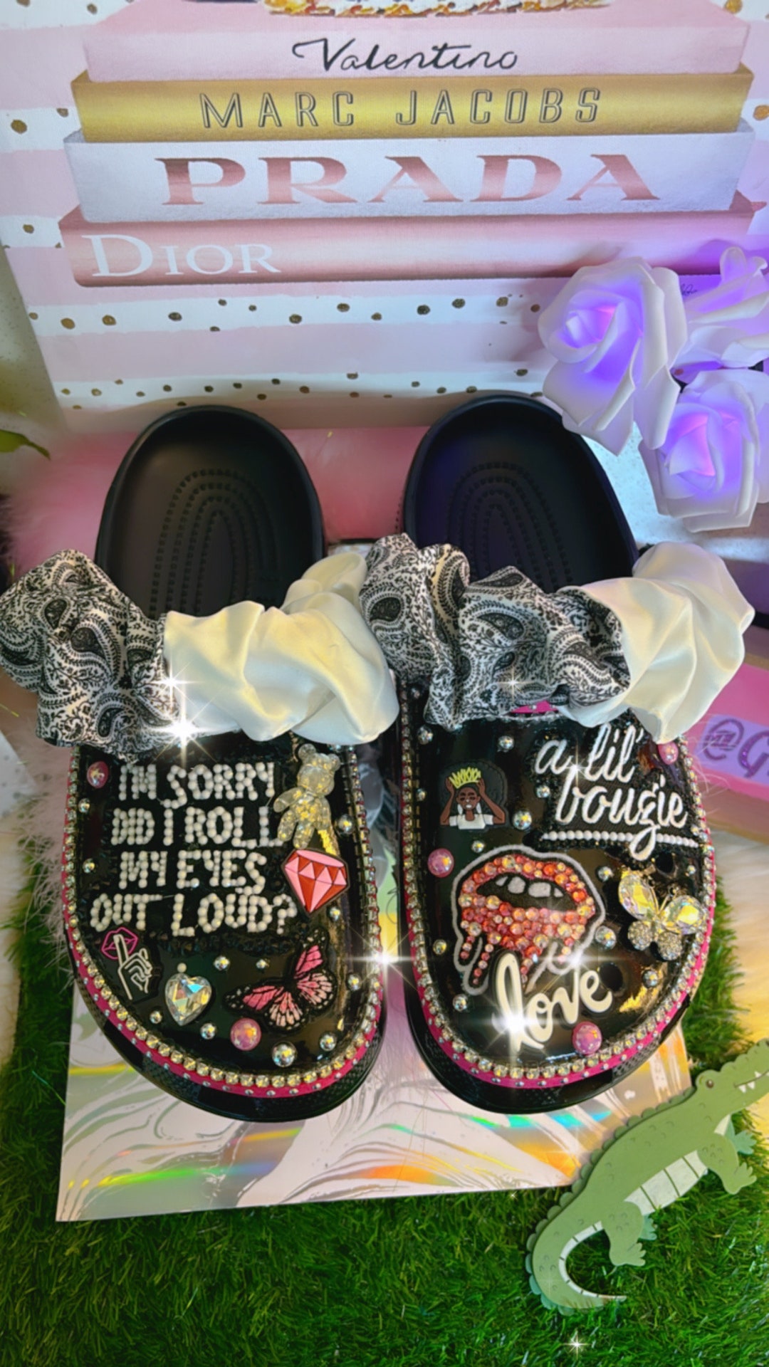 custom bling crocs
