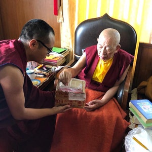 Seltener Glücksbringer Talisman. Persönlich gesegnet vom Sehr Ehrwürdigen Neunten Khenchen Thrangu Rinpoche des Thrangu Klosters in Nepal. Bild 3