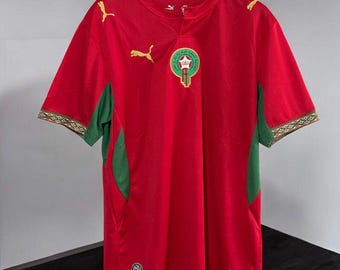 Koszulka piłkarska Maroka 2026 - Koszulka piłkarska Atlas Lions - Koszulka kibica w kolorze czerwono-białym - Prezent dla fanów piłki nożnej