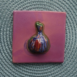 Ceramic tiles, Small ceramic tile, Clay tile, Glazed tiles, Handmade tiles, Interior design, Home decor, Kitchen decor, Wall decor