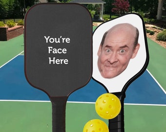 Custom Pickleball paddle with you face on it, personalized pickleball paddle, great gift, funny pickleball gear, ready for play