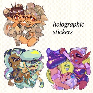 Splatoon Stickers Squid Sisters Deep Cut Callie Marie Shiver Frye Big Man