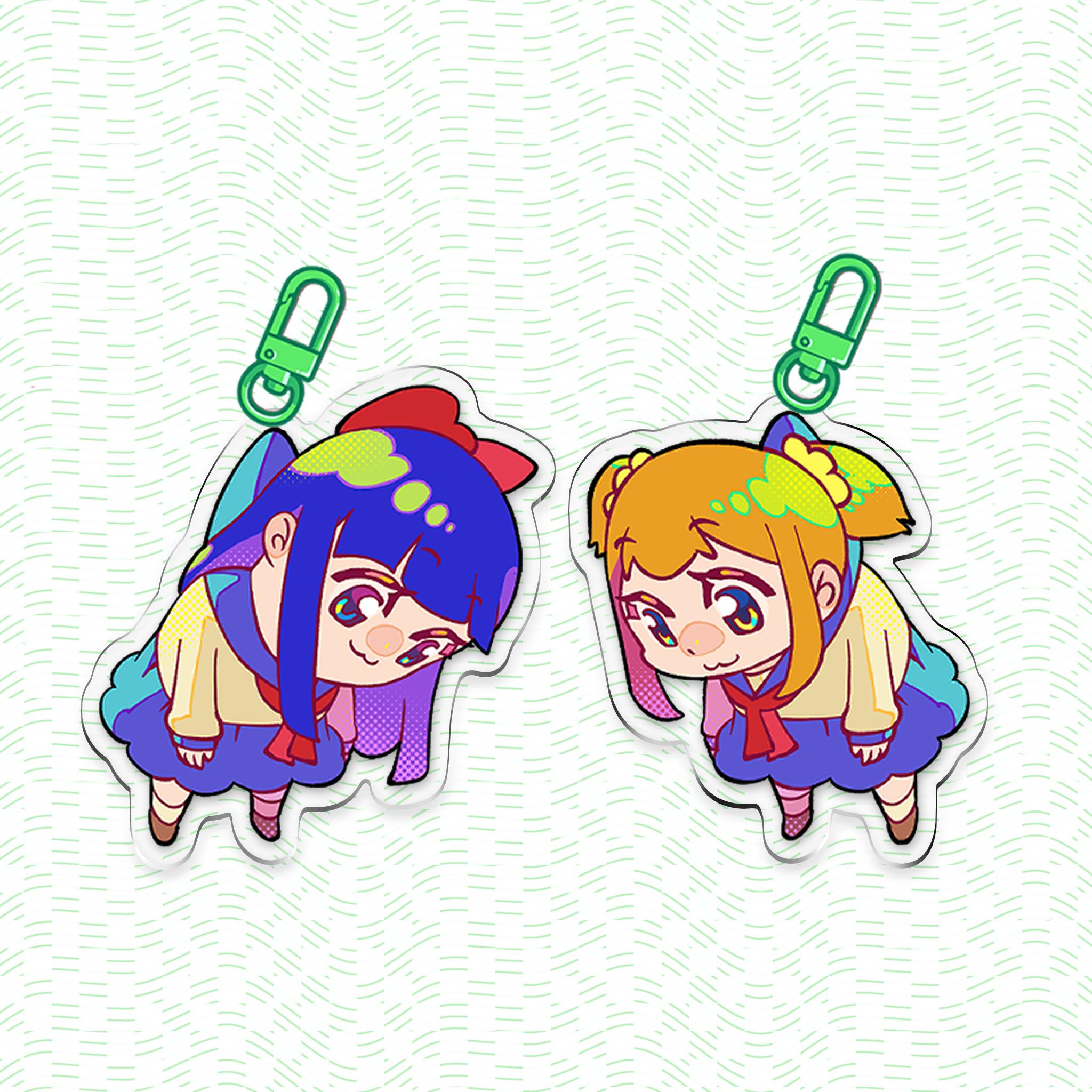 pop team epic card sleeves Pop Team Epic (Censored/No Middle Finger) Poster Print – YanimatorART main image 1