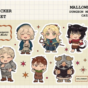 Delicious in Dungeon Sticker Sheet