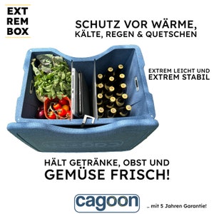 CAGOON koelbox Duurzaam, ultralicht, duurzaam, 100% made in Germany uit een fabriek bekroond met de Founder's Prize, 5 jaar garantie afbeelding 2
