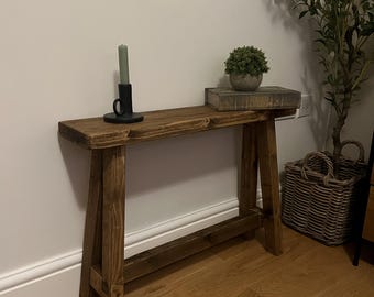 Rustic Narrow Bench 15 cm in depth