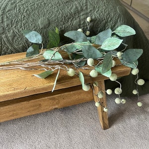 Handmade Reclaimed Wood End of Bed Bench: Rustic Scaffold Board afbeelding 4