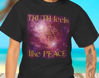 Spiritual Affirmation Tee, Cotton Mindfulness T-shirt, Soul Glyphs Sigils, Sacred Geometry, Gift for Wellness, Meditation, Daily Inspiration
