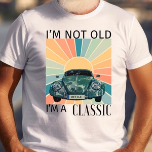 Retro Car Graphic Tee: Vintage Classic Car Lover Gift