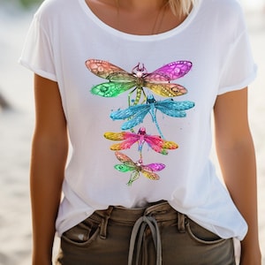 Dragonfly T-Shirt: Bella Canvas Unisex Graphic Tee