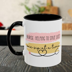 Tazza da caffè per infermiere, regalo di ringraziamento per infermieri, laurea in infermieristica, simpatica tazza da caffè per amica infermiera, tazza da 11-15 once, tazza da tè per lei